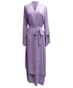 Ropa islámica señoras Abaya Hijab mujeres transpirable al aire libre calle Casual moda Abayas - Product Image 4