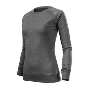 Sudadera con cuello redondo bordado para mujer, ropa deportiva para gimnasio, Color gris, alta calidad, precio al por mayor - Product Image 1