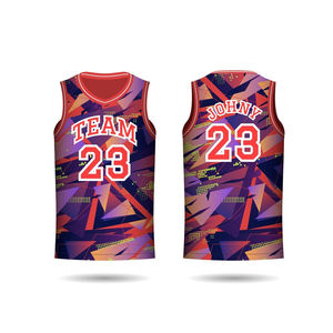 Dernier design Couleurs personnalisées Tissu 100% polyester et maillot de basket-ball sublimé et uniformes pour jeunes et adultes - Product Image 4