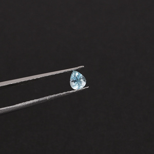 Natural Brazilian <b>Aquamarine</b> 5x4mm Pear Cut 0.50 Cts Loose Gemstone for Jewelry Making - Product Image 2