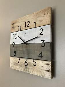 NATURAL CUSTOMIZED WOODEN WALL CLOCK FOR ELEGANT HOME DECOR MODERN Bamboo Body with Natural Rosh for Wedding Occasions - Product Image 4
