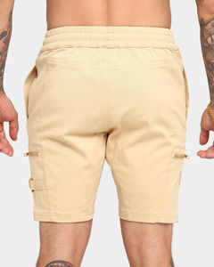 กางเกงขาสั้นกีฬาผู้ชายขายดี ผ้าโพลีเอสเตอร์/คอตตอน แห้งเร็ว ระบายอากาศดี เหมาะสำหรับออกกำลังกาย รับสกรีนโลโก้ ผ้าเนื้อแน่น ทรงลำลอง สไตล์ผ้าแคนวาส - Product Image 2