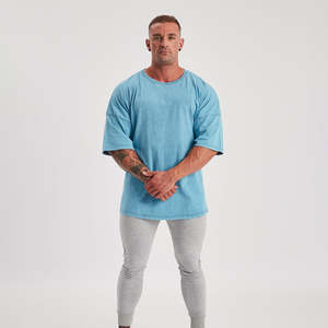 Oem Wholesale Washed Heavy Weight T-<b>Shirt</b> Dtg <b>Black</b> Oversized <b>Men's</b> Formal <b>Silk</b> Screen Printed Custom 180g Fabric - Product Image 6