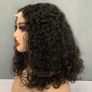 High Grade Vietnamese Hair <b>Wig</b>, 14 Inch Luxury Curl & 4x4 Lace, Trendy <b>Short</b> Design, Breathable, Many Color Selections - Product Image 2