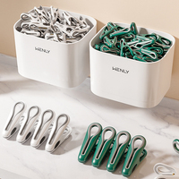JUXINDA Petits pinces à linge multifonctionnelles et pinces à linge pratiques pour le séchage des vêtements, épingles en plastique colorées pour suspendre les vêtements