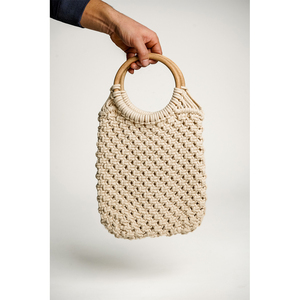 กระเป๋าถือผ้าฝ้าย macrame สินค้าใหม่ล่าสุดซื้อตอนนี้ - Product Image 1