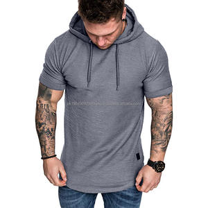 Camiseta de hombre con capucha, camiseta personalizada, camisetas casuales de Moq bajo para hombre, envío TopDDP en blanco de verano - Product Image 4