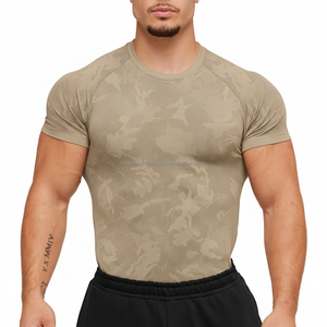 Camiseta Deportiva Unisex de Corte Ajustado, Tejido Transpirable, Secado Rápido, Resistente al Sudor, Ligera, Diseño Personalizable para Fisicoculturismo y Entrenamiento - Product Image 1