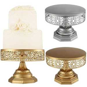 Elegante y Atractivo Soporte para Pastel de Metal Plateado para Bodas y Fiestas, Soporte Redondo de Varios Niveles con Revestimiento Antiarañazos al por Mayor - Product Image 3