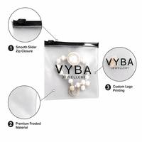 Pochette à bijoux en PVC givré imprimée en quadrichromie avec fermeture éclair pour emballage de boucles d'oreilles, bracelets et perles – Vente en gros
