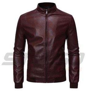 Veste de moto en cuir sur mesure OEM respirante à col montant et fermeture éclair pour homme – Collection Automne-Hiver - Product Image 1