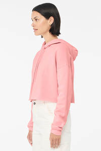 Top corto con capucha para mujer de alta calidad, ropa informal lavada recortada - Product Image 5