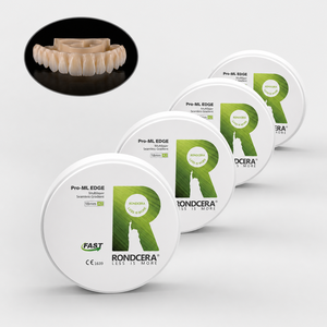 Disco de Zirconia Cerámica Multicapa Premium Rondcera Pro ML EDGE para Implantes Dentales y Puentes - Product Image 2