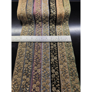 Wholesale Honey Lace Brand Bridal Fabric Embroidered Sequin Floral Pattern Lace Elegant Modern Traditional Wear Business Style - Product Image 1