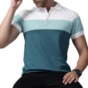 T-shirt polo en tissu coton respirant de haute qualité et confortable, avec design unique, de grande taille pour hommes, haut de gamme raisonnable - Product Image 3