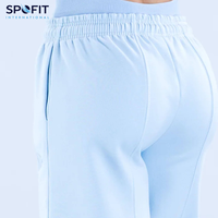 Pantalones Deportivos de Mujer para Invierno, de Color Sólido, con Cordón, Cintura Alta, Estilo Urbano, 100% Algodón, Felpa, Secado Rápido, Talla Grande, Corte Recto