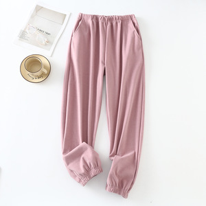 2025 Top Design taille haute jambe large pantalon pour femmes meilleure qualité respirant couleur unie femmes pantalon en bas quantité minimale de commande - Product Image 4