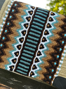 Couverture de selle Western Show Horse Design néo-zélandais Couverture de selle en laine faite à la main Top Tapis de selle en laine Taille - Product Image 3