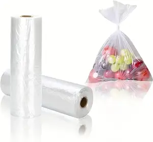 High quality HDPE Transparent Plastic Fruit and Vegetable Bag on roll