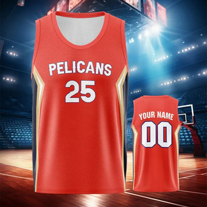 ชุดยูนิฟอร์มบาสเก็ตบอลแขนกุดใส่สบายระบายอากาศได้ดีดีไซน์ตามสั่ง - Product Image 5