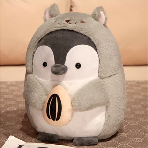Peluche pingouin de 8 pouces avec rembourrage en coton PP super doux pour les enfants de 2 à 4 ans, cadeau d'anniversaire, emballé dans des boîtes - Product Image 2