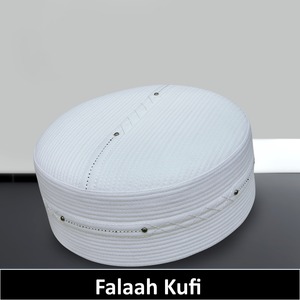 Falah Cap fait à la main islamique prière Kufi Premium poly-coton casquette avec Logo personnalisé et tailles ethnique usage quotidien pour les hommes - Product Image 6