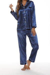 Nuevo Pijama de Otoño Invierno para mujer, pijama de manga larga, pijama de seda de leche para mujer, ropa de dormir sólida, ropa de descanso suave para mujer - Product Image 6