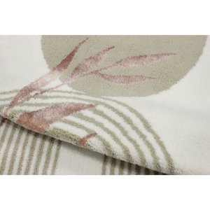 Alfombra de Baño Rectangular Susie de Algodón Reciclado con Patrón Abstracto Jacquard, Estilo Moderno, Hecha en Turquía - Product Image 2