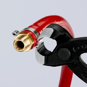 KNIPEX Total Length 220mm Black Atramentized Plastic Coating Ear Clamp Pliers <b>Raincoats</b> Product Category - Product Image 6