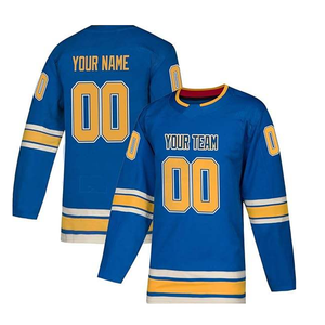 100% poliéster Hockey Jersey juventud barato Hockey desgaste sublimación equipo hockey sobre hielo Jersey con logotipo personalizado y Color - Product Image 2