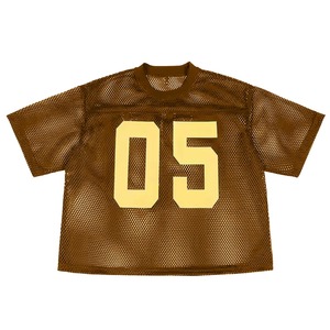 Fabricant nouveau design femmes recadrée surdimensionné impression maillot de football américain séchage rapide et maillot d'entraînement à manches courtes - Product Image 3