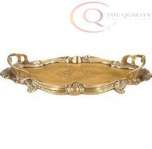 Bandeja Decorativa de Metal para Decoración de Mesa y Regalos |   Agrega un Toque Elegante al Interior - Product Image 1