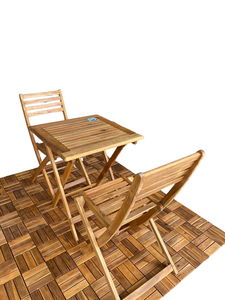 Baldosas de Madera para Exterior Viet Wood 300x300mm, Impermeables, Antideslizantes, Ecológicas, Encajables, de Acacia Vietnamita, Diseño Contemporáneo, Acabado Mate - Product Image 4