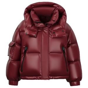 Custom Printed Logo Puffer <b>Jacket</b> Thick <b>Lightweight</b> Waterproof Coats for Winter-Wholesale Casual Style - Product Image 1