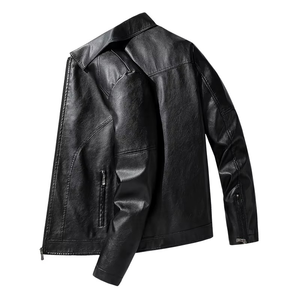 แจ็คเก็ตผู้ชายวินเทจลำลองฤดูหนาวผ้านิ่มกันน้ำกันลมมีซิปพิมพ์ลาย - Product Image 4