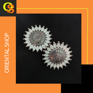 Bulk Selling Earrings <b>Set</b> with Silver Plated Fashionable Earrings <b>Jewelry</b> for Women Wear by <b>Indian</b> Exporters - Product Image 5