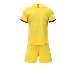 Camiseta de fútbol juvenil hecha a medida, uniforme de fútbol de manga corta con nombre de equipo, técnica de lavado de corte automatizado - Product Image 2