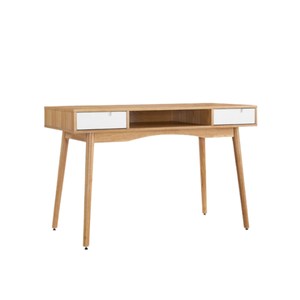 Home Office Furniture Wooden Writing Table With 2 <b>Drawers</b> Natural Eco-Friendly With Minimalist Design <b>For</b> <b>SALE</b> - Product Image 2