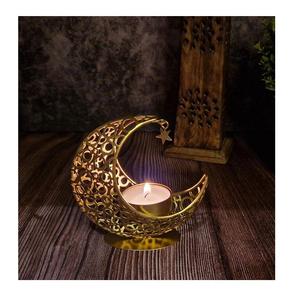 Decoración de Ramadán, Centro de Mesa Festivo, Vela Eid Mubarak, Luna y Estrella, Centro de Mesa, Portavelas de Ramadán - Product Image 5