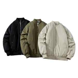 แจ็กเก็ตเบสบอลของผู้ชายเสื้อแจ็คเก็ตหนังมีตัวอักษรสั่งทำได้ - Product Image 6