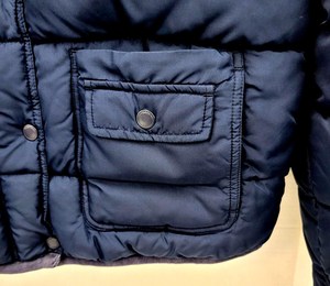 Aeropostale Manteau bouffant court Col Sherpa Marine Chaud Hiver Enfants XL - Product Image 2