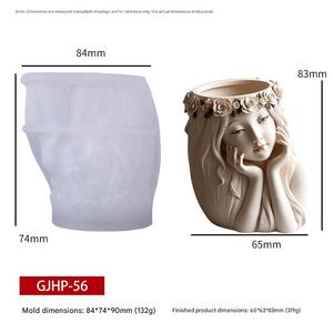<span class=keywords><strong>Moule</strong></span> en silicone <span class=keywords><strong>pour</strong></span> bougie <span class=keywords><strong>ange</strong></span> en plâtre Dumo DIY, fabrication de pots à succulentes à double <span class=keywords><strong>ange</strong></span>, <span class=keywords><strong>moule</strong></span> <span class=keywords><strong>pour</strong></span> diffuseurs de parfum d'intérieur - Product Image 5