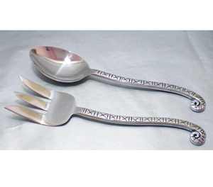 Ensemble de couverts en acier inoxydable à poignée créative avec couteau fourchette à poisson cuillère cuillère à salade couverts de cuisine fabriqués par STAR CRAFTS INDIA - Product Image 6