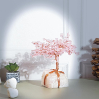Arbres en cristal de quartz rose écologiques de haute qualité, design moderne et élégant, multifonctionnels, décoration de salon