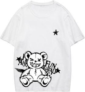 Camiseta extragrande de peso pesado personalizada para hombre, diseño de patrón de letras con serigrafía de algodón pesado 100% - Product Image 2
