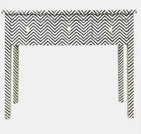 Commode en MDF avec incrustations en os et résine, meuble de chambre à coucher, artisanat fait main, motif floral EIA, couleur personnalisée, EXOTIQUE INDIEN