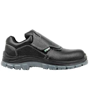 Yepa M090 Torchman S2 Steel Toe Black Leather Safety Shoe PU/PU Double Density Anti Slip Outsole