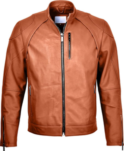 100% chaqueta de cuero de calle alta personalizable genuina Slim Fit forro de viscosa transpirable Sherpa cierre de cremallera piel al por mayor - Product Image 4