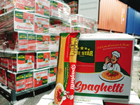 Spaghetti Premium de la marque Five Star, 400g |   Blé dur raffiné |   Certifié Halal |   Cuisson en 9 minutes |   Boîte et sac de marque privée