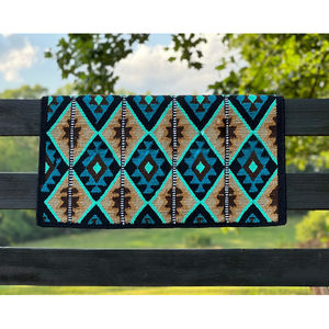 Couverture de selle Western Show Horse Design néo-zélandais Couverture de selle en laine faite à la main Top Tapis de selle en laine Taille - Product Image 1